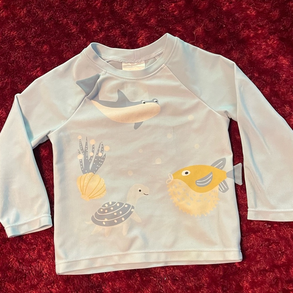 Kids' Ocean-Themed Long Sleeve Shirt